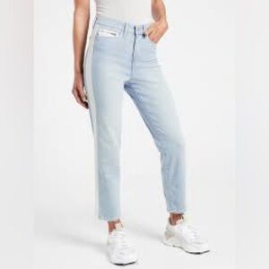 Athleta JEANS SCULPTEK STRAIGHT LEG CROP IN INDIGO STRIPE, Size 6T